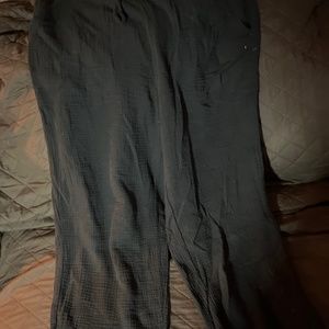 Gauze drawstring cute comfy pants